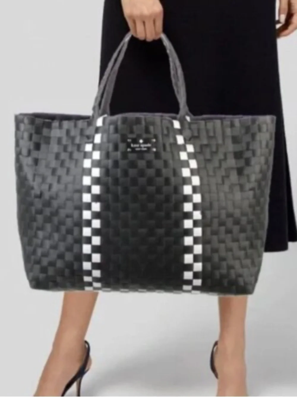 KATE SPADE BASKET WEAVE TOTE